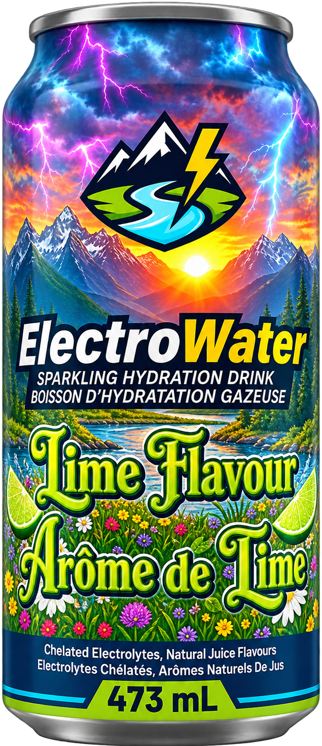 ElectroWater Lime Flavour Can