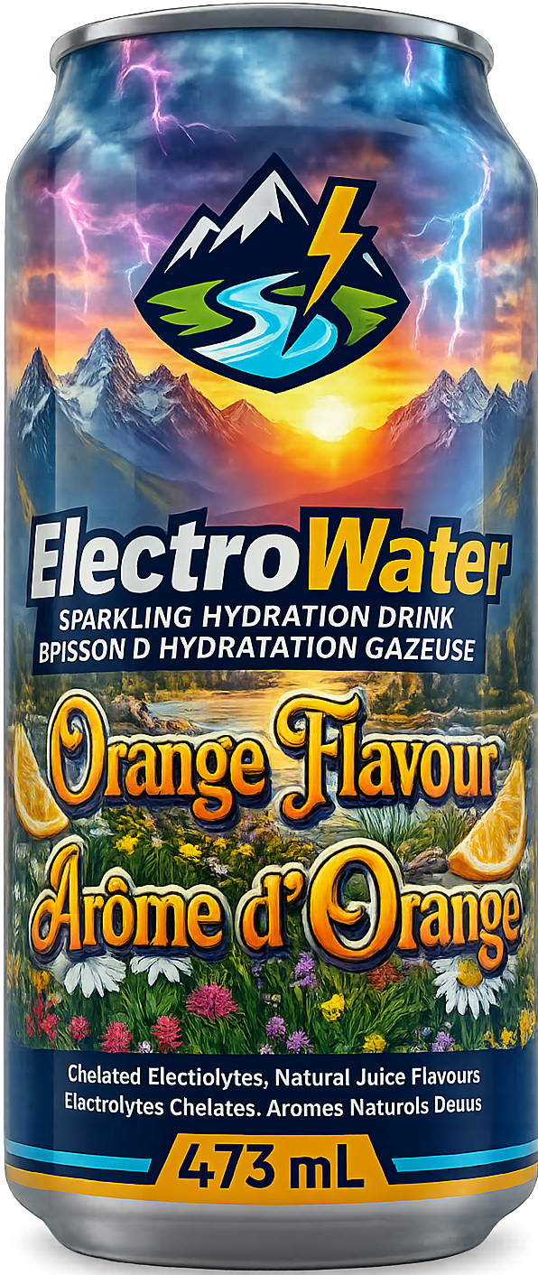 ElectroWater Orange Flavour Can